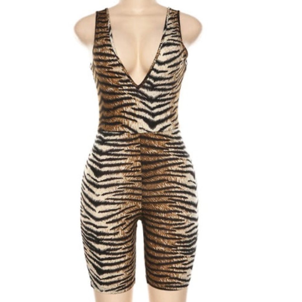 Tiger Queen Romper